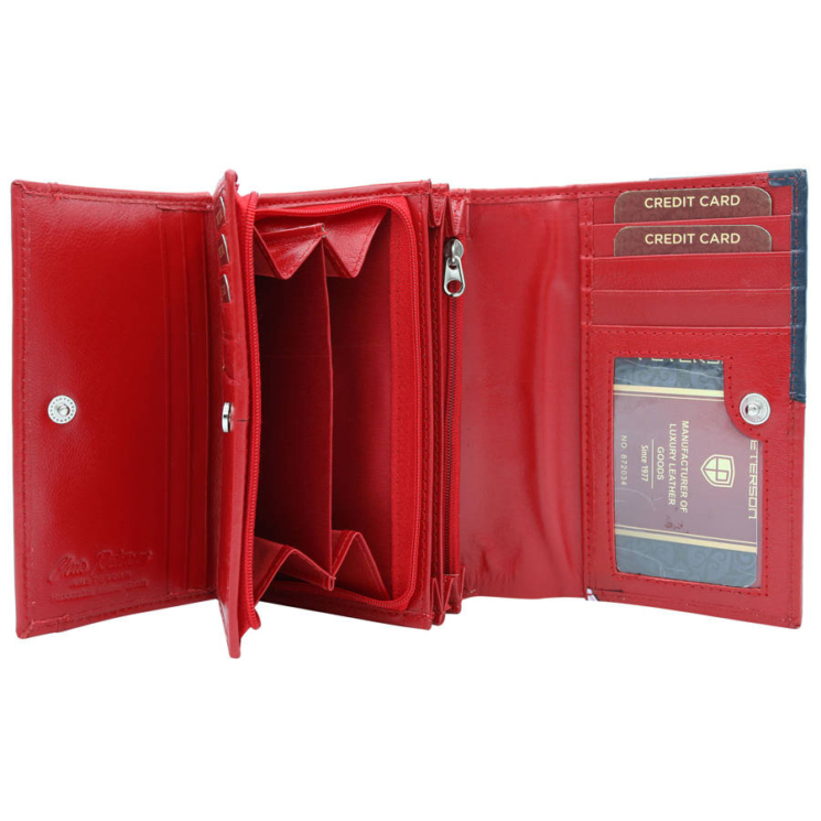 RFID bőr pénztárca PETERSON PTN RD-22-GCL-Y
