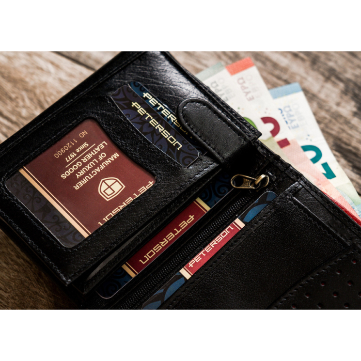 PETERSON PTN 339ZA RFID bőr pénztárca