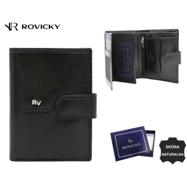 RFID bőr pénztárca ROVICKY RV-7680272-9-BCA