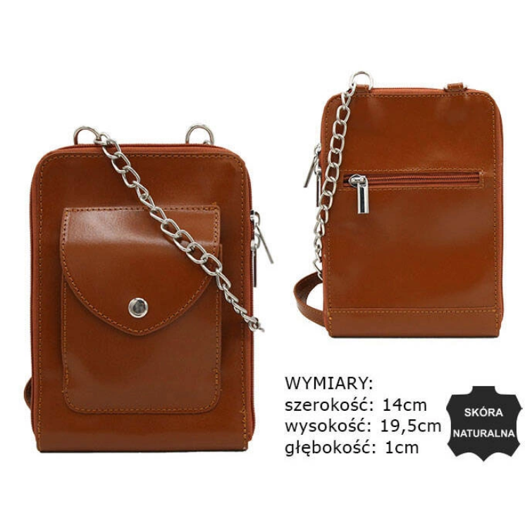 Bőr táska 4822-SB Camel