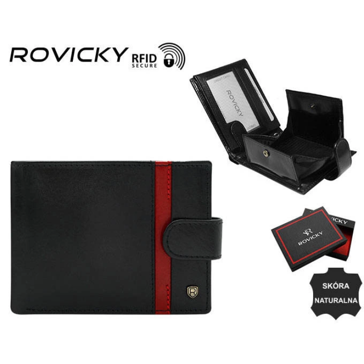 ROVICKY RFID bőr pénztárca N61L-RVTP