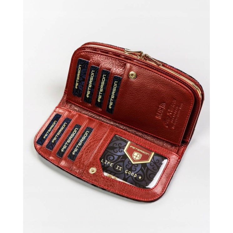 PETERSON PTN 42123-MD RFID bőr pénztárca