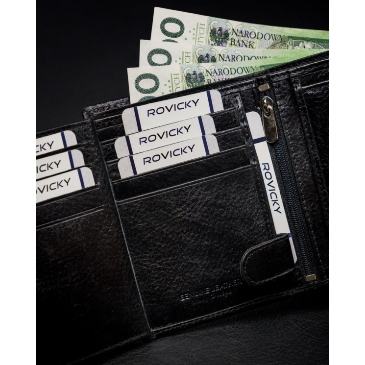 ROVICKY N4-ISR-BP RFID bőr pénztárca