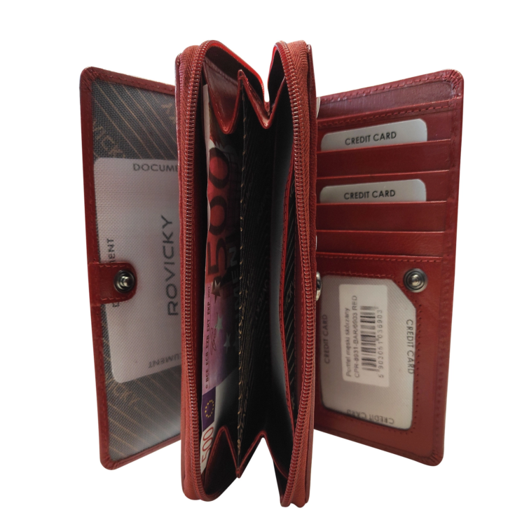 Rovicky női RFID bőr pénztárca CPR-8931-BAR