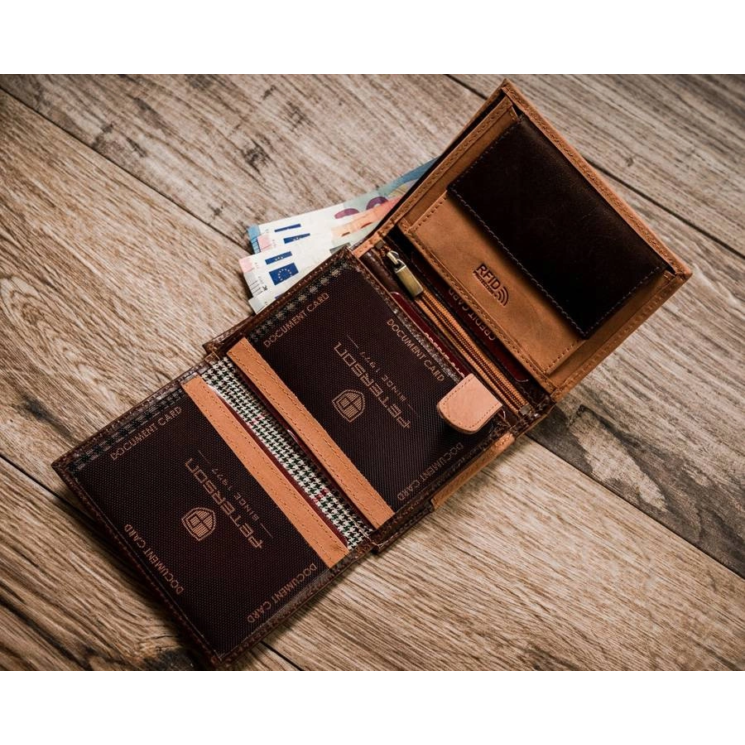 PETERSON PTN N4-SHS RFID bőr pénztárca
