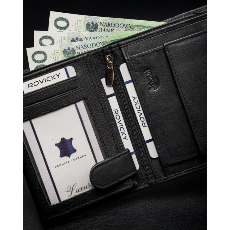 ROVICKY RFID bőr pénztárca N4-PZ-CCR-RFID