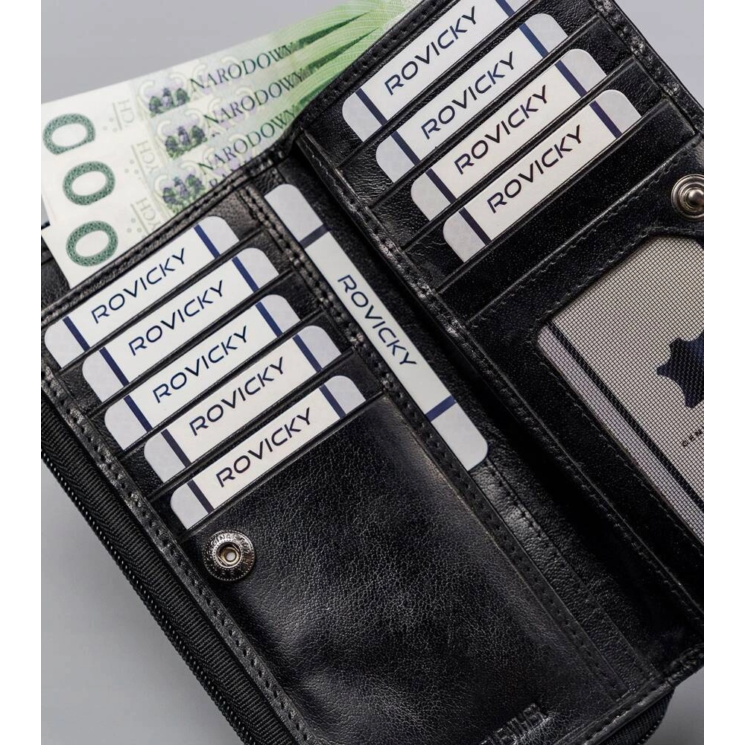 Rovicky női RFID bőr pénztárca CPR-8931-BAR