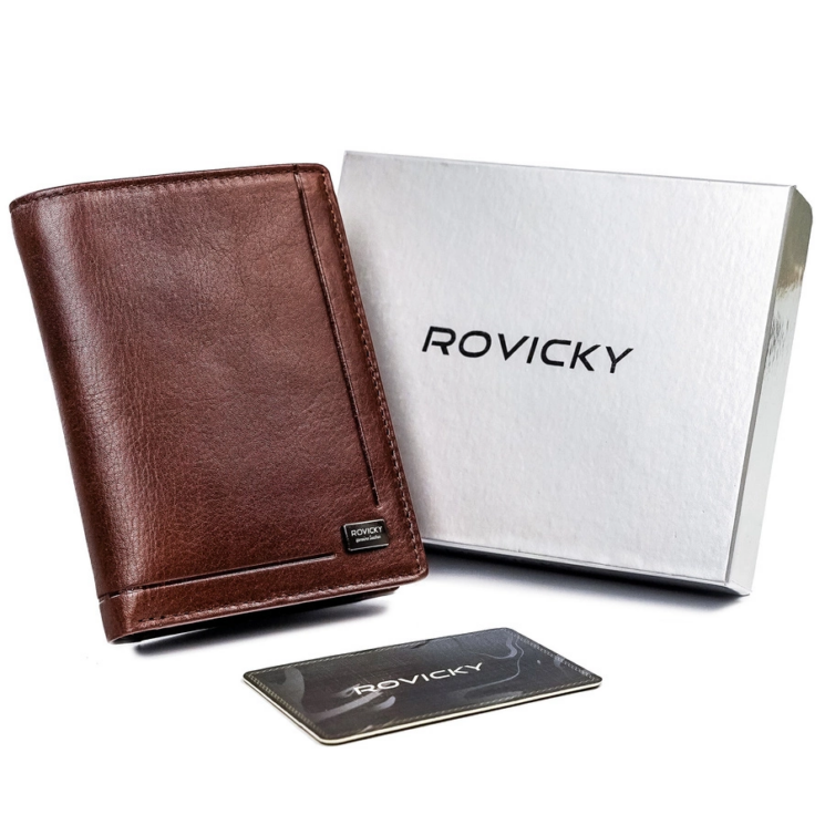 ROVICKY bőr RFID pénztárca PC-101-BAR