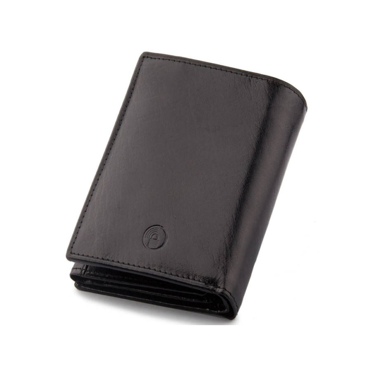 PETERSON PTN 339 2-1-1 FEKETE RFID bőr pénztárca