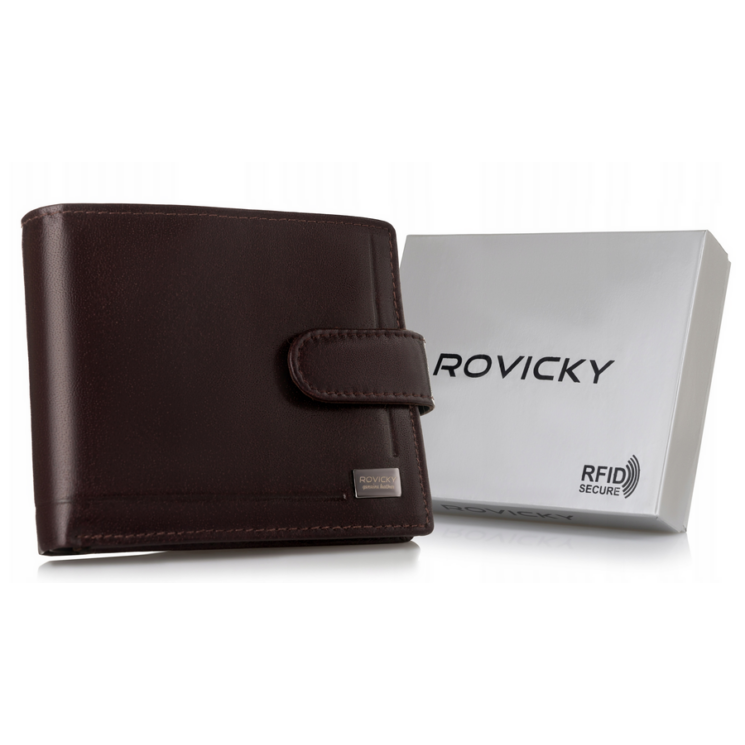 ROVICKY bőr RFID pénztárca PC-107L-BAR