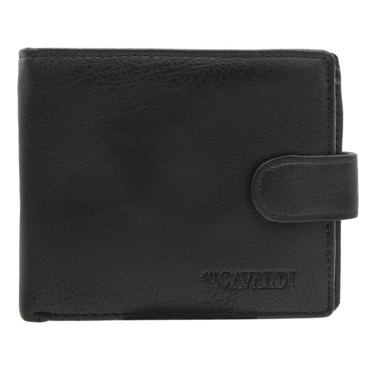 Férfi PU+bőr pénztárca M621L-PU-6816 fekete
