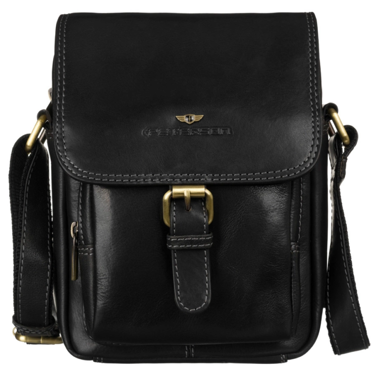 Bőr táska PTN TB-012-COM BLACK