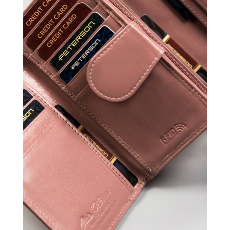 PETERSON PTN RD-21-GCL-Y RFID bőr pénztárca