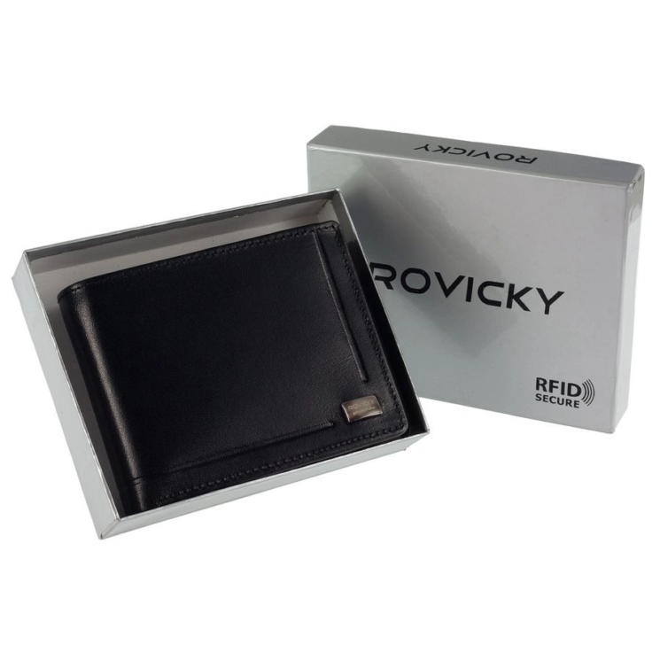 ROVICKY bőr RFID pénztárca PC-023-BAR