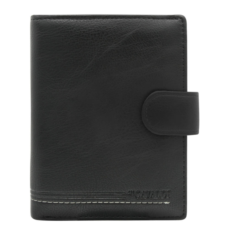 Férfi PU+bőr pénztárca M302BL-PU-6878 fekete