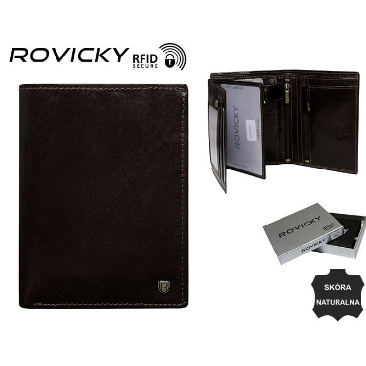 Férfi bőr pénztárca N575-RVT D.Brown