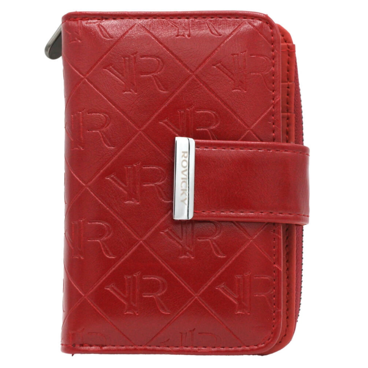 Női pénztárca bőr+PU RPX-31-PMT Red