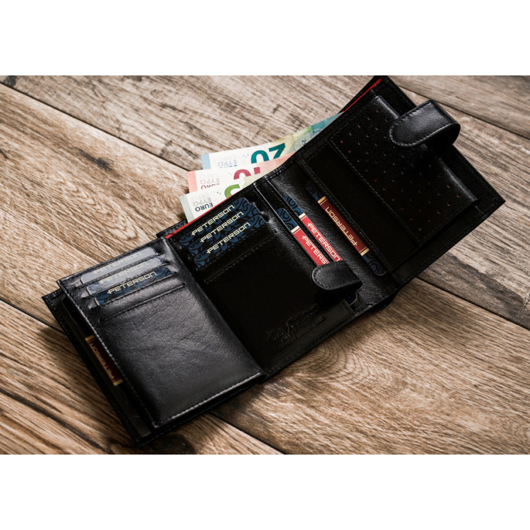 PETERSON PTN 348ZA RFID bőr pénztárca