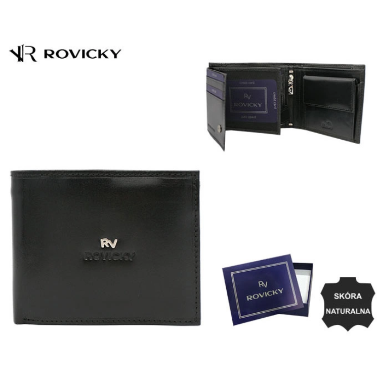 RFID bőrtárca ROVICKY RV-70616-BCA RV-70616-BCA