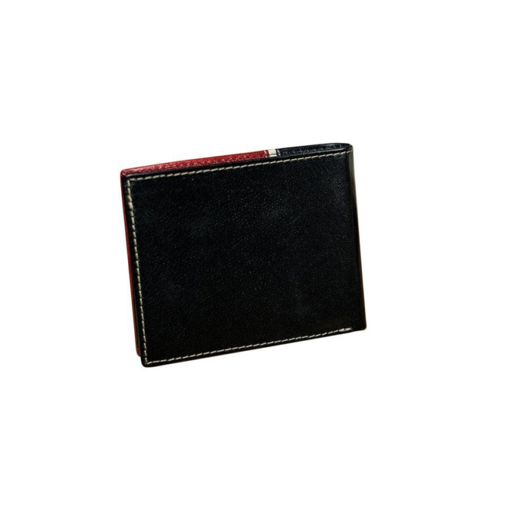 ROVICKY bőr RFID pénztárca 323-RBA-D Fekete+Red