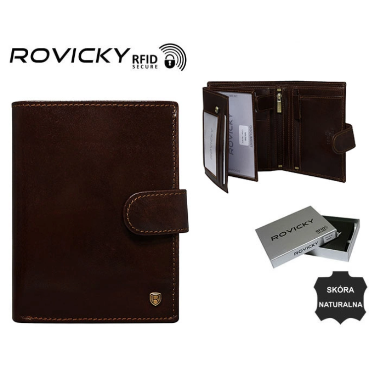 Férfi bőr pénztárca N575L-RVT D.Brown