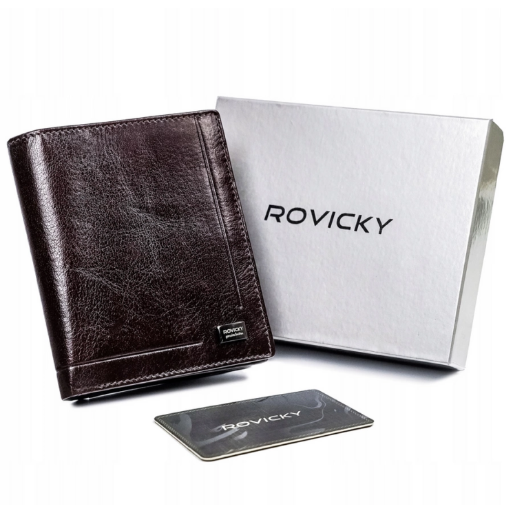 ROVICKY bőr RFID pénztárca PC-102-BAR