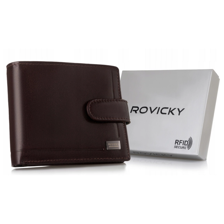 ROVICKY bőr RFID pénztárca PC-107L-BAR