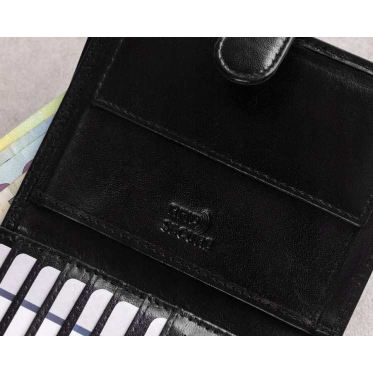 RFID bőr pénztárca PC-108L-BAR Barna