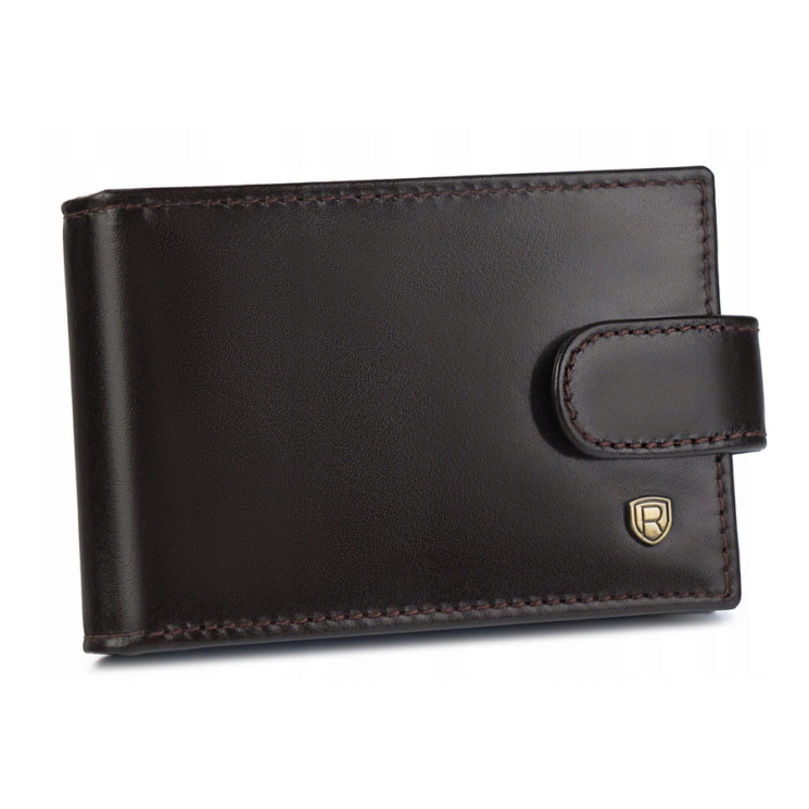 ROVICKY bőr RFID kártya tok TW-02-RVT D.Brown