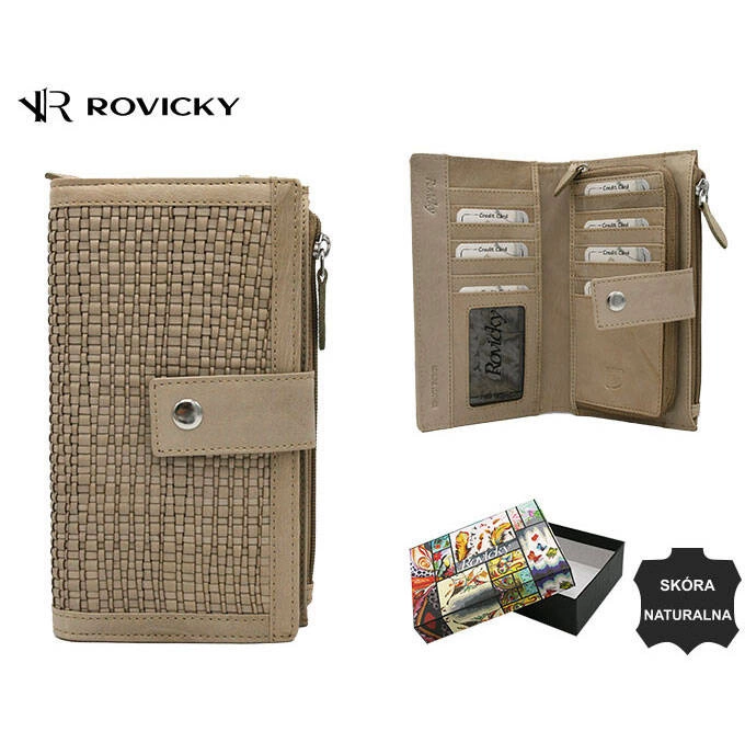 ROVICKY R-861-DDW RFID bőr pénztárca