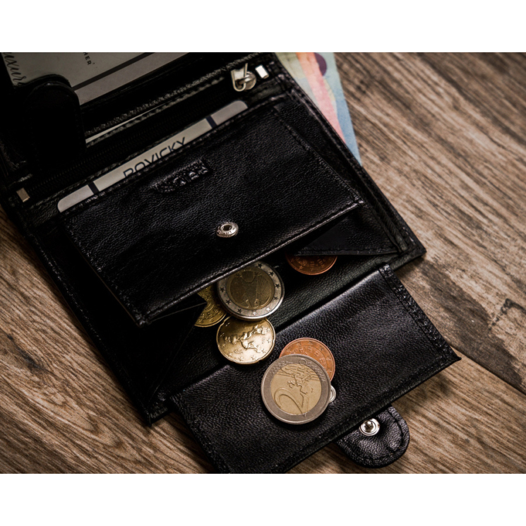 Férfi RFID bőr pénztárca ROVICKY R-RM-10L-GCL