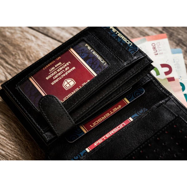 Peterson bőr RFID pénztárca PTN 348A-5934