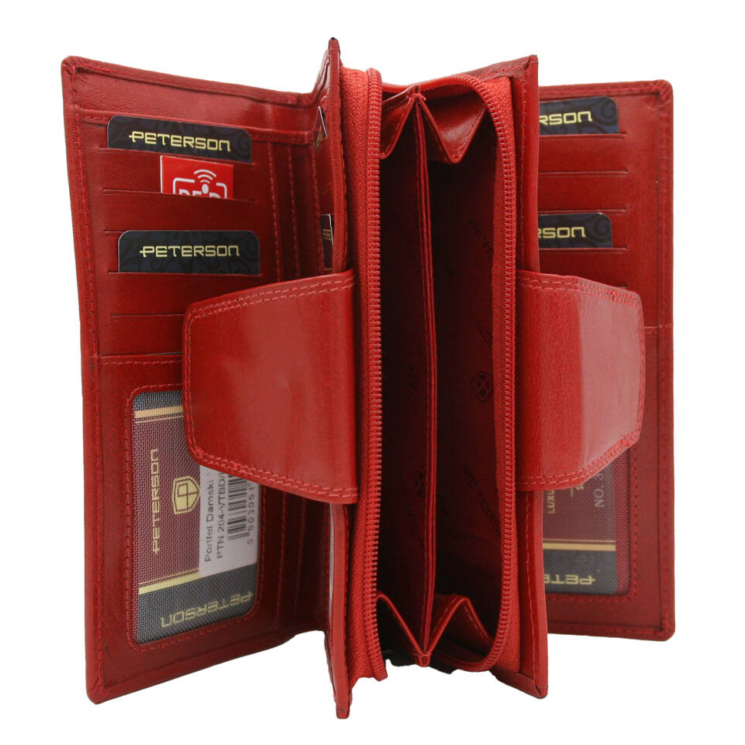PETERSON PTN 204-VTBD RFID bőr pénztárca