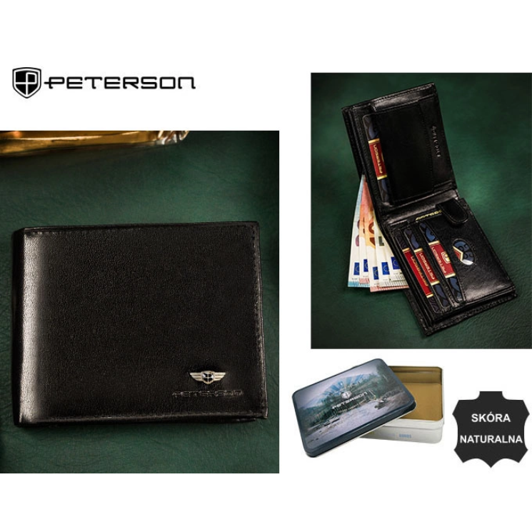 RFID bőrtárca PTN 334-P Fekete