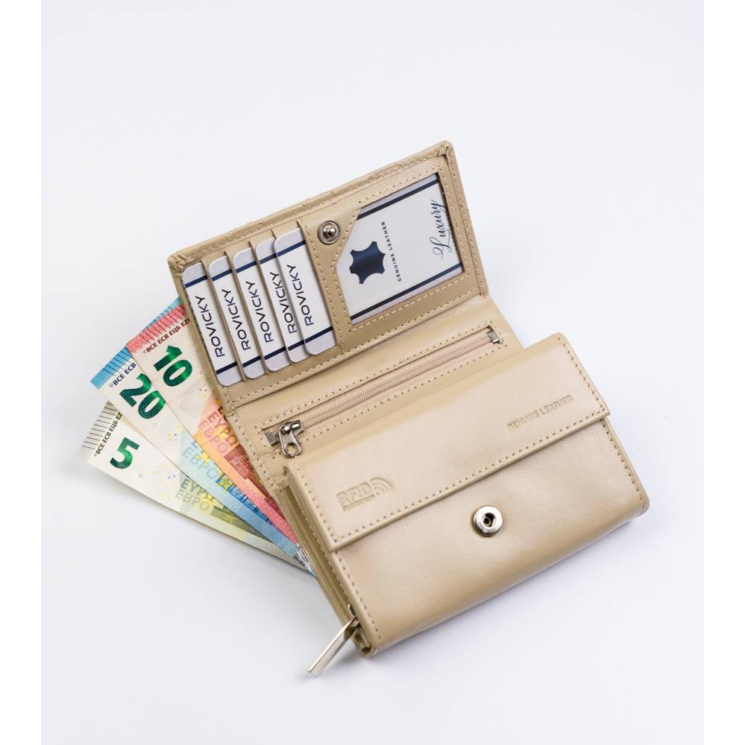 ROVICKY RFID bőr pénztárca R-RD-02-GCL-Q