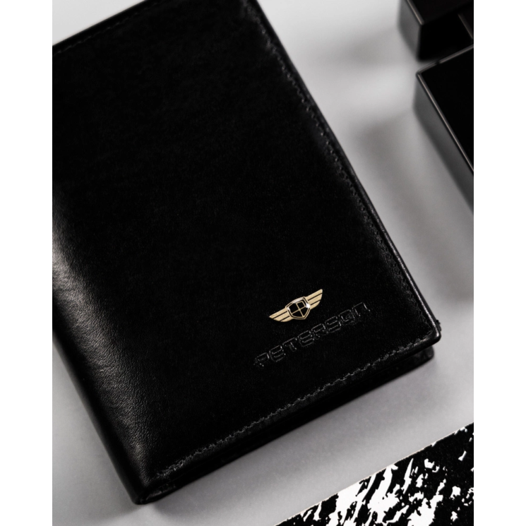 Férfi bőr pénztárca PTN N575-VT BLACK