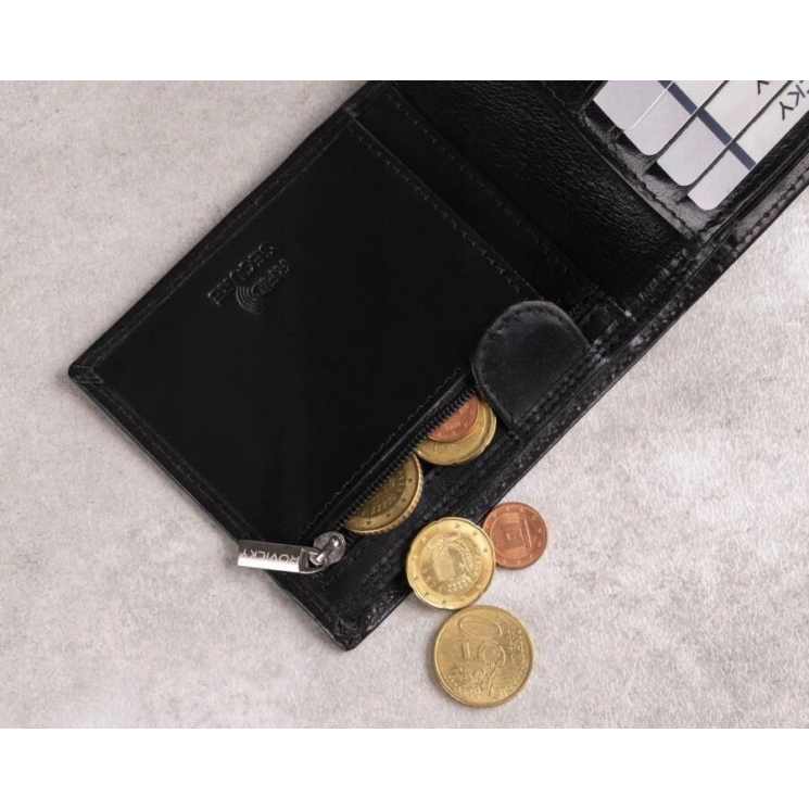 RFID bőr pénztárca PC-107-BAR Barna