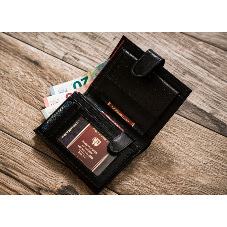 PETERSON PTN 348ZA RFID bőr pénztárca