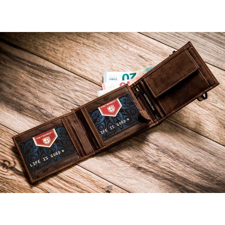 PETERSON PTN 304E RFID bőr pénztárca