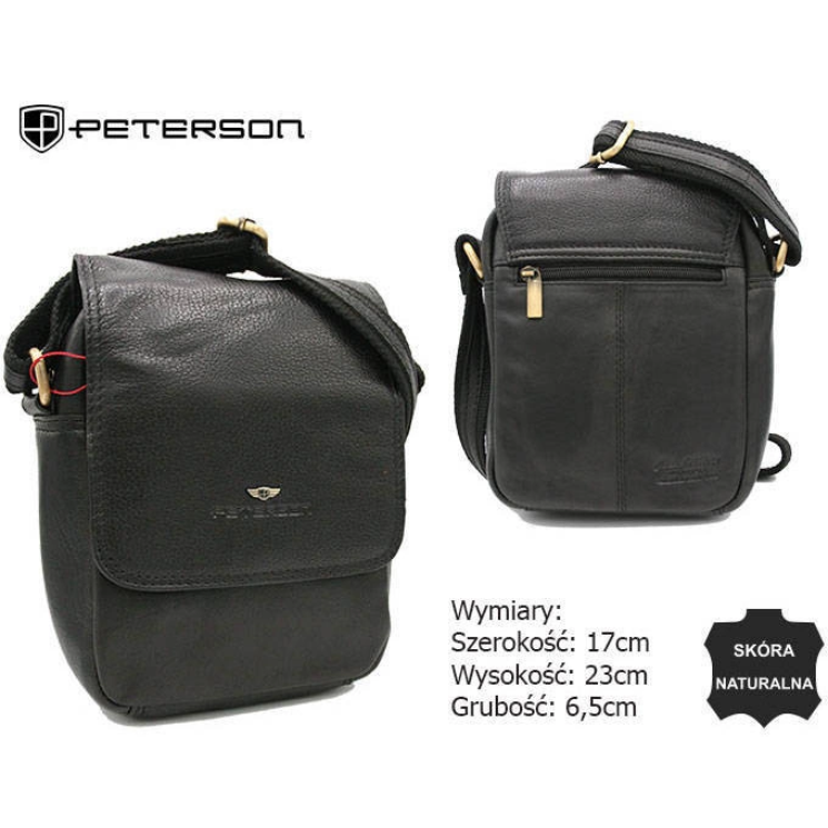 PETERSON bőrtáska PTN-373-NDM