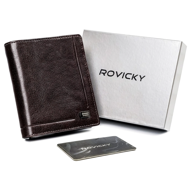 ROVICKY bőr RFID pénztárca PC-106-BAR