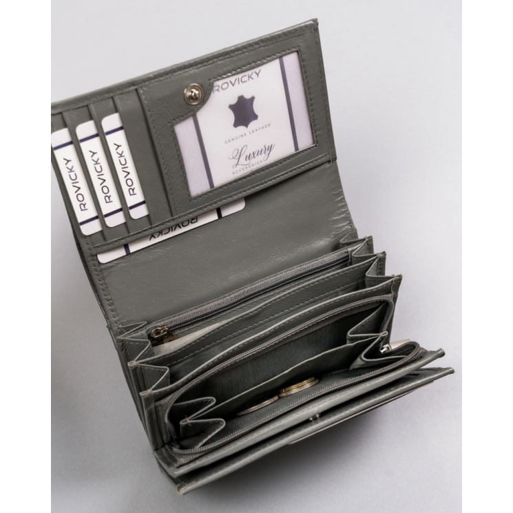CAVALDI RFID bőr pénztárca RD-22-GCL-0887 SZÜRKE