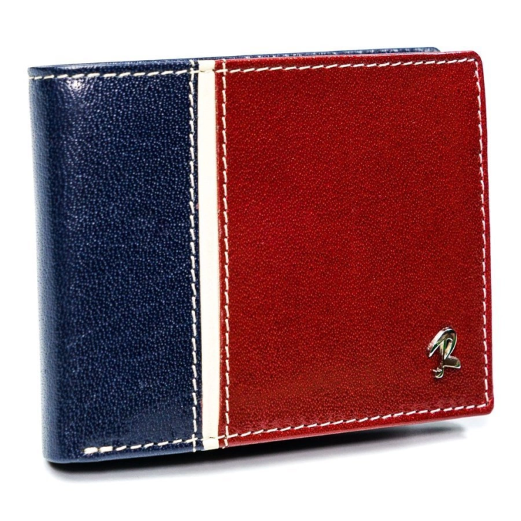 ROVICKY 323-RBA-D Navy+Red RFID bőr pénztárca