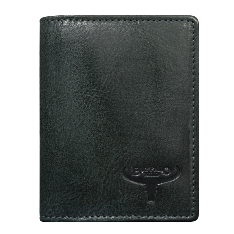 BUFFALO WILD RFID bőr pénztárca N1185-HP-4895 FEKETE