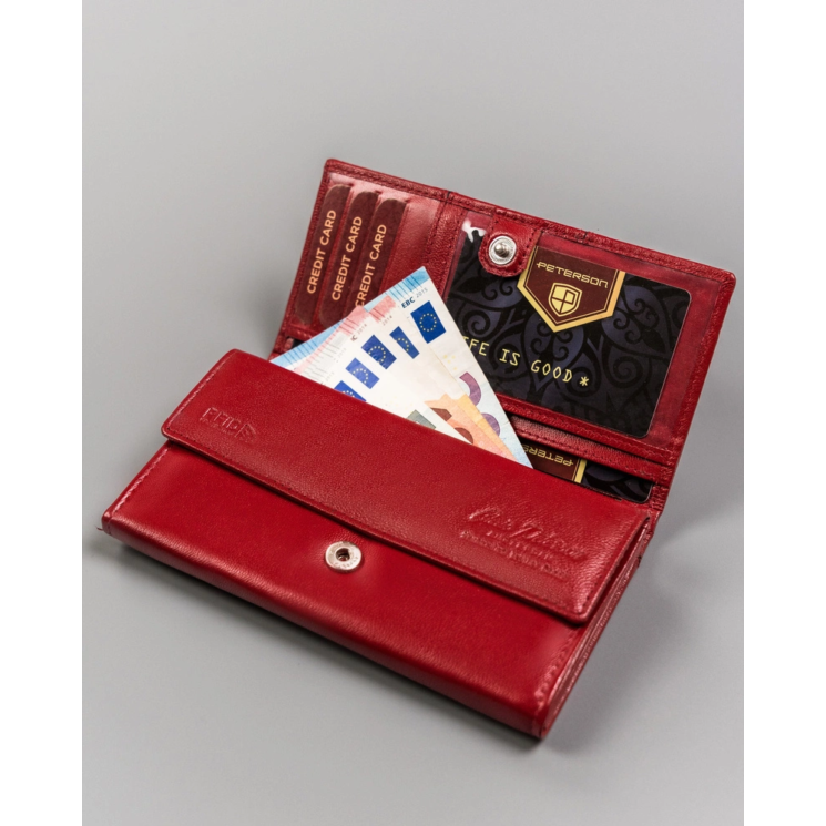 PETERSON PTN RD-08-GCL-S RFID bőr pénztárca