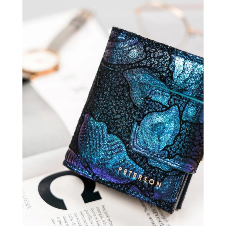PETERSON bőr RFID pénztárca PTN 42329-ONBF Szürke