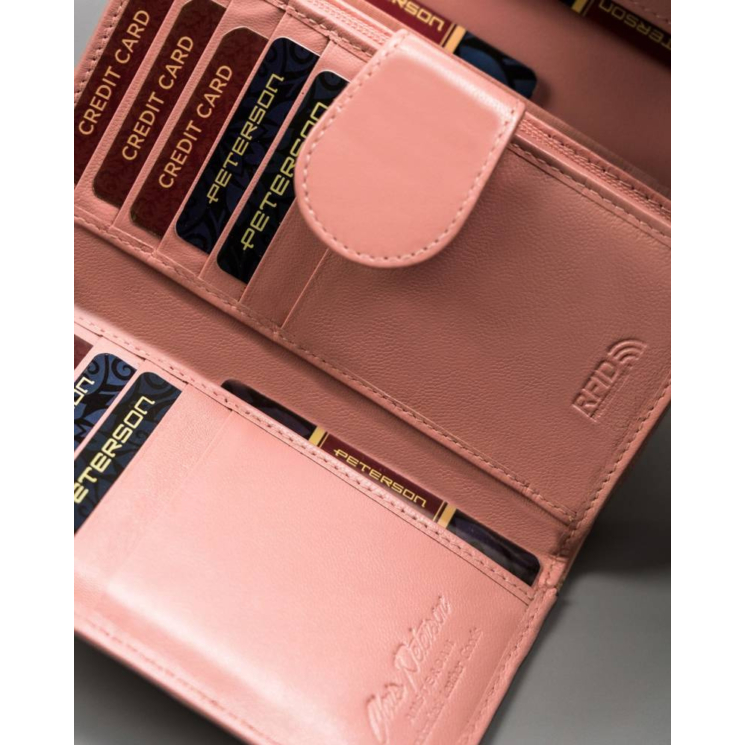 PETERSON PTN RD-21-GCL-Y RFID bőr pénztárca