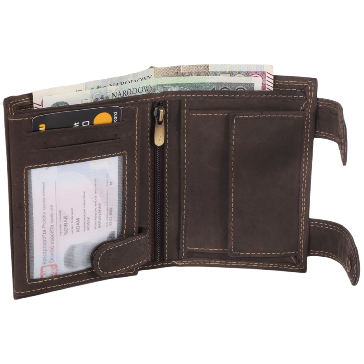 Bőr pénztárca 2901-BIC BROWN