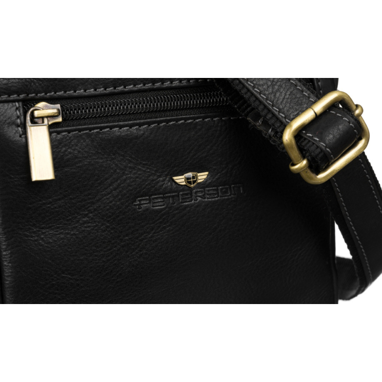 Bőr táska PTN TB-011-COM BLACK