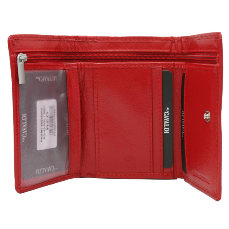 Bőr pénztárca RD-43-GCL RED